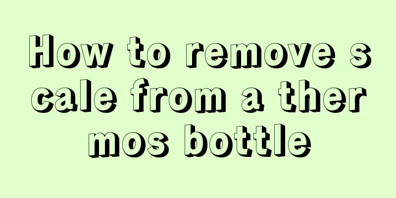 How to remove scale from a thermos bottle