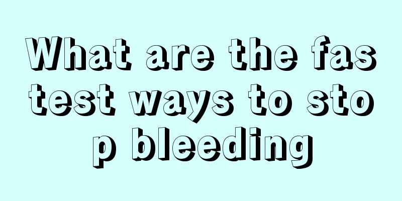 What are the fastest ways to stop bleeding