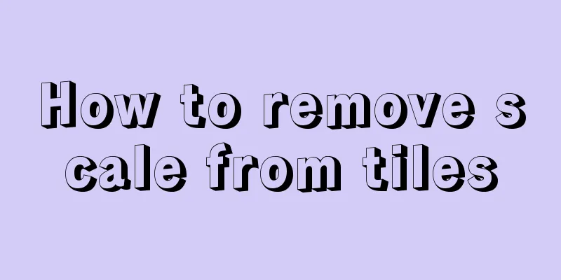 How to remove scale from tiles