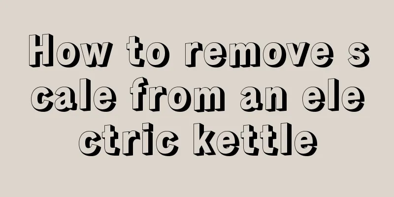 How to remove scale from an electric kettle