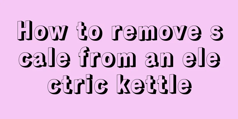 How to remove scale from an electric kettle