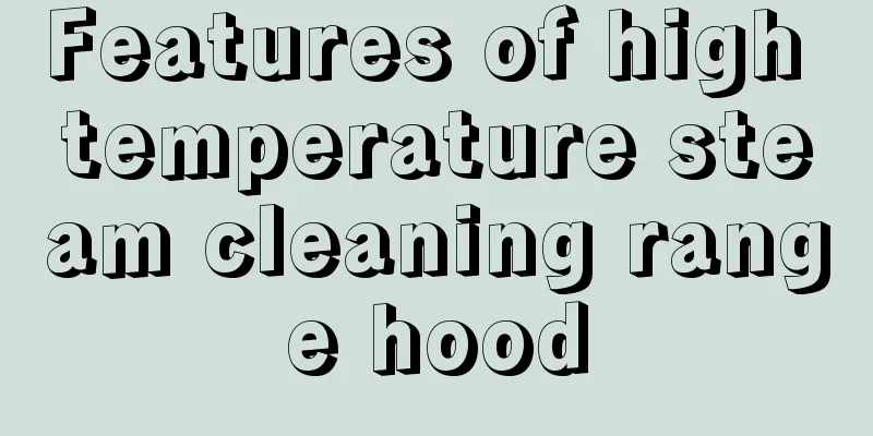 Features of high temperature steam cleaning range hood