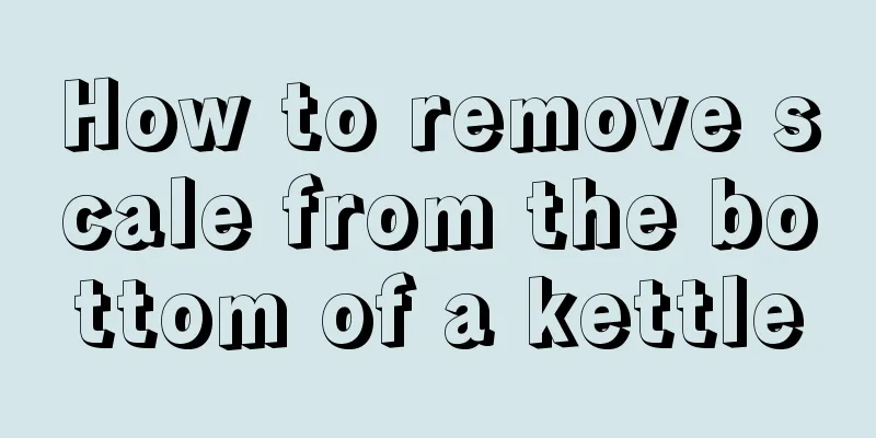 How to remove scale from the bottom of a kettle