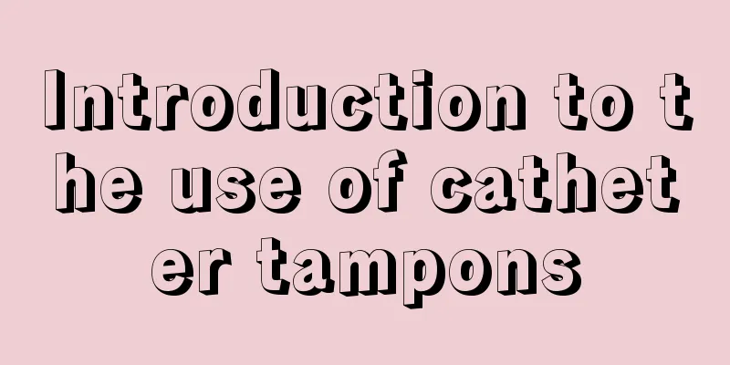 Introduction to the use of catheter tampons