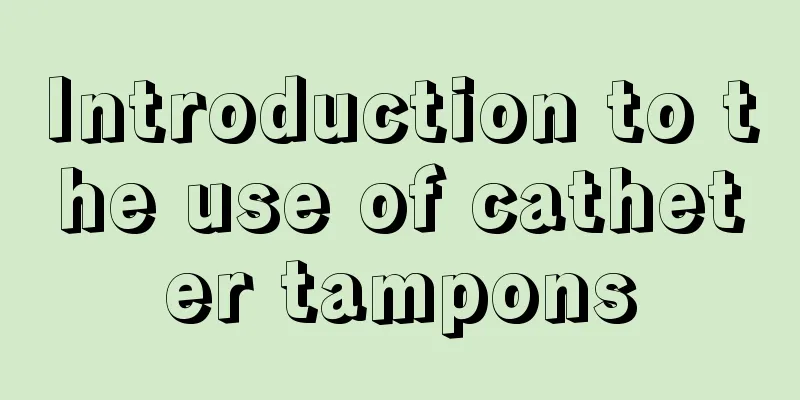 Introduction to the use of catheter tampons