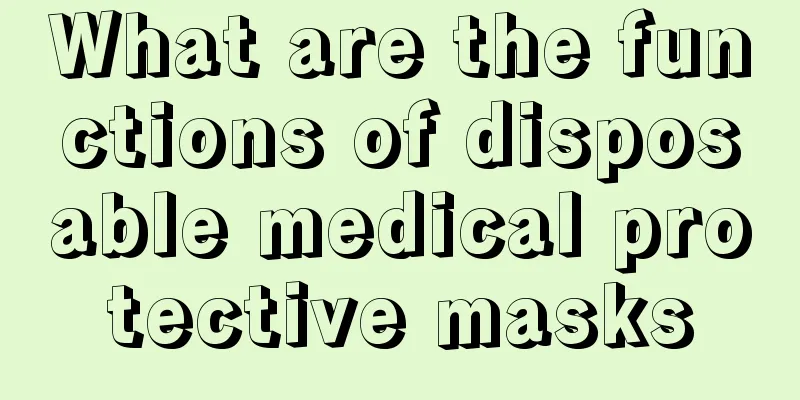 What are the functions of disposable medical protective masks