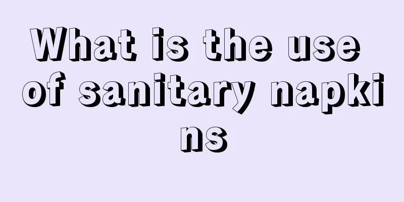 What is the use of sanitary napkins