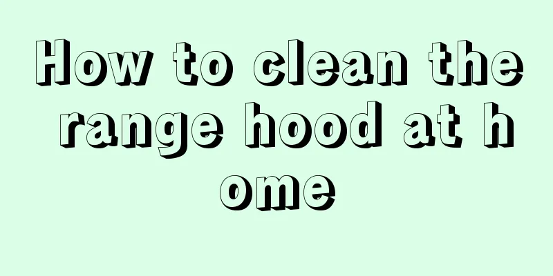 How to clean the range hood at home