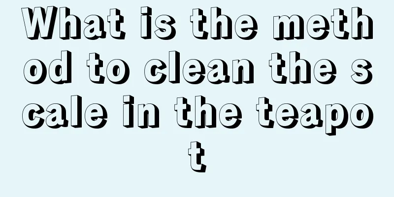 What is the method to clean the scale in the teapot