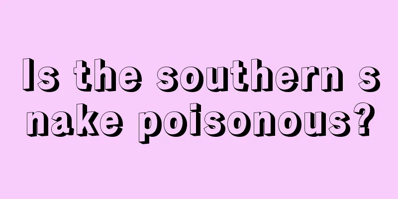 Is the southern snake poisonous?