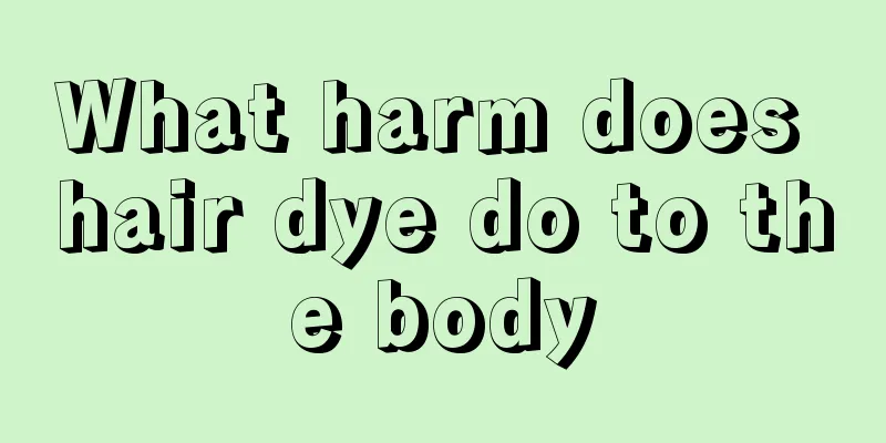 What harm does hair dye do to the body
