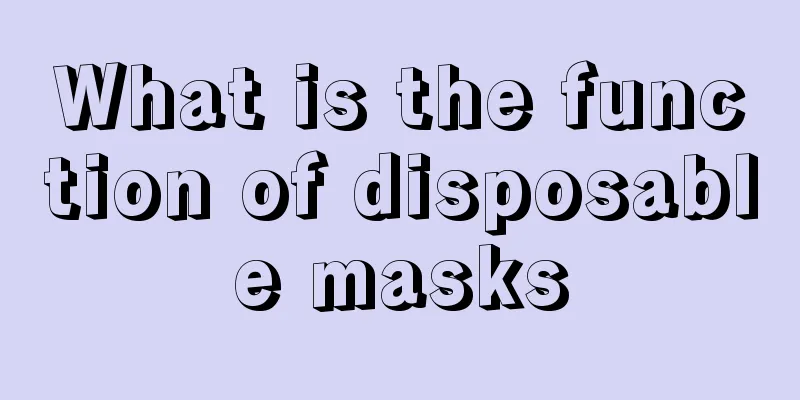 What is the function of disposable masks