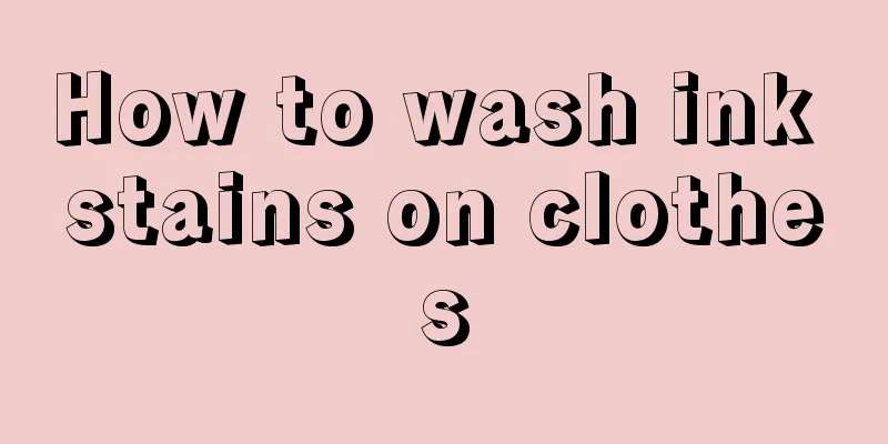 How to wash ink stains on clothes