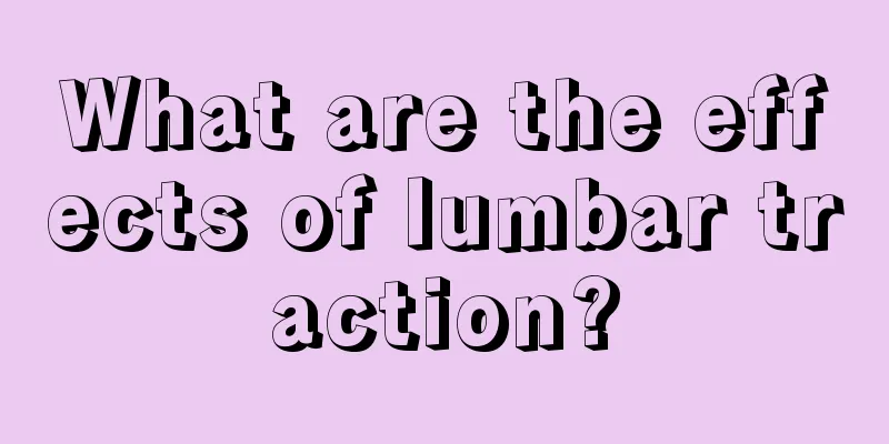 What are the effects of lumbar traction?