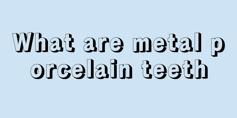 What are metal porcelain teeth