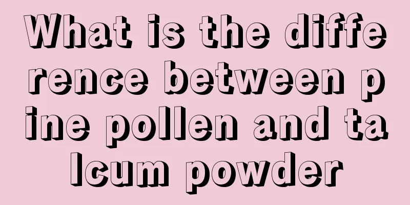 What is the difference between pine pollen and talcum powder