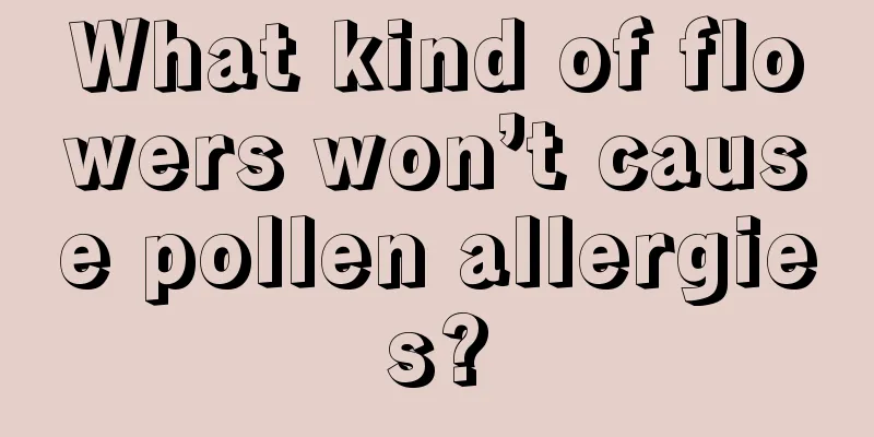 What kind of flowers won’t cause pollen allergies?