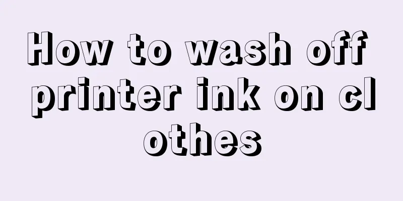 How to wash off printer ink on clothes