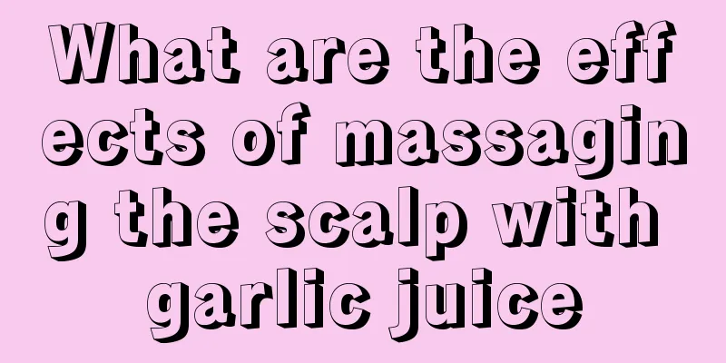 What are the effects of massaging the scalp with garlic juice