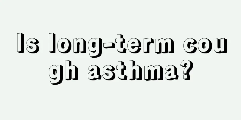 Is long-term cough asthma?