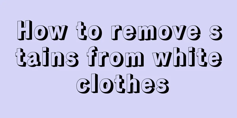 How to remove stains from white clothes