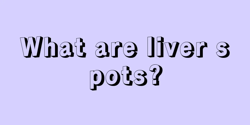 What are liver spots?