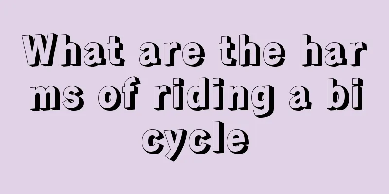 What are the harms of riding a bicycle