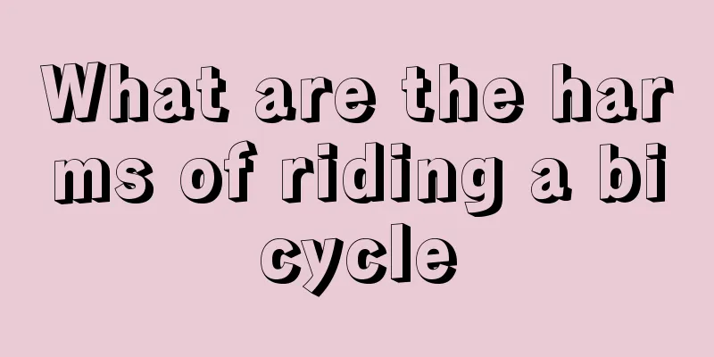 What are the harms of riding a bicycle