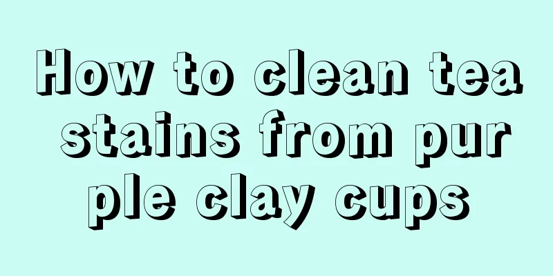 How to clean tea stains from purple clay cups