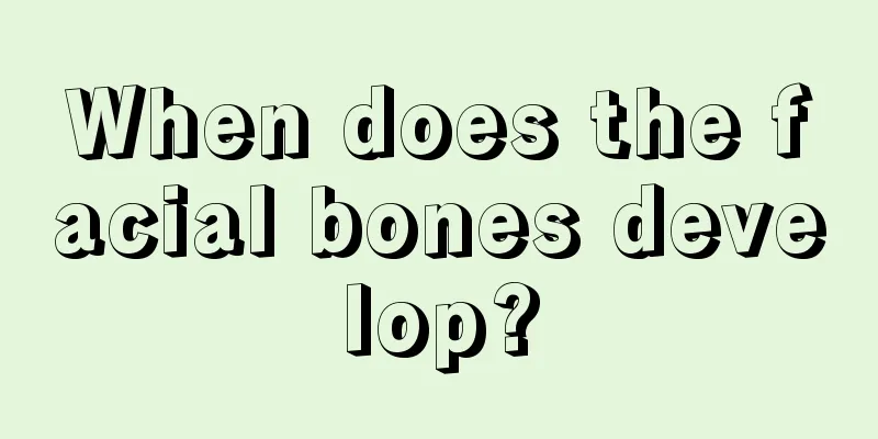 When does the facial bones develop?