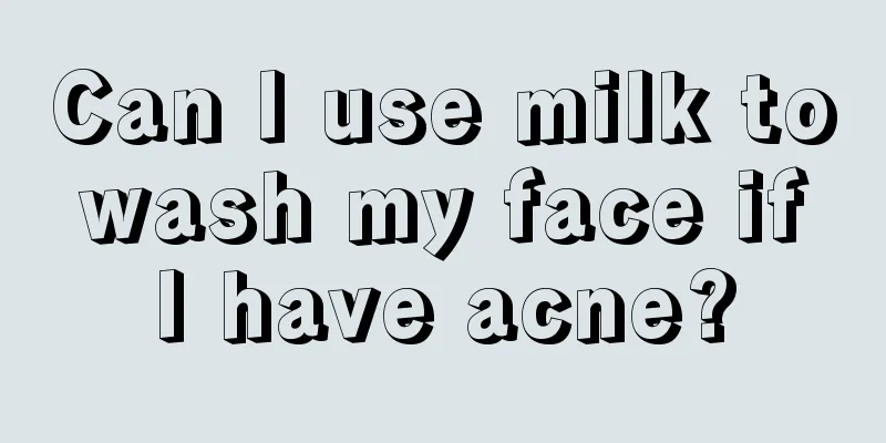 Can I use milk to wash my face if I have acne?
