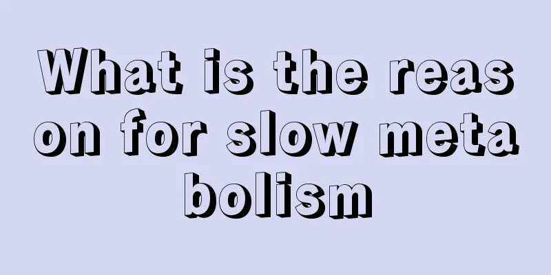 What is the reason for slow metabolism
