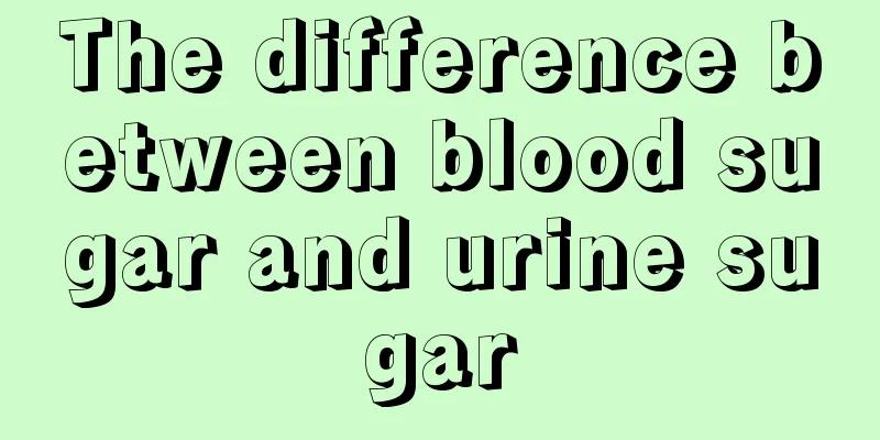 The difference between blood sugar and urine sugar