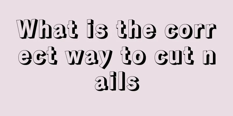 What is the correct way to cut nails