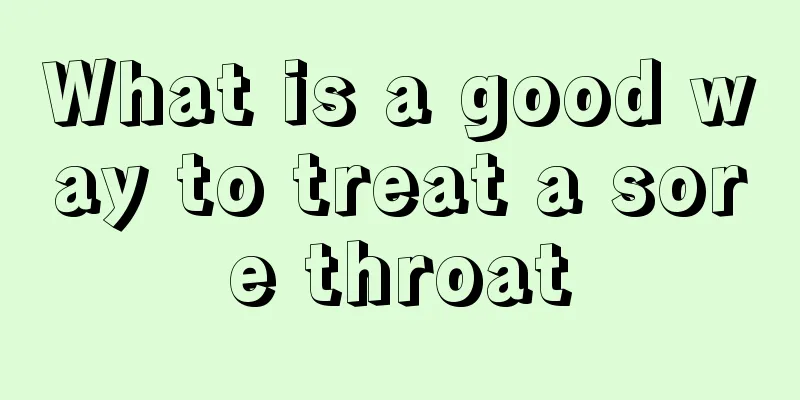 What is a good way to treat a sore throat