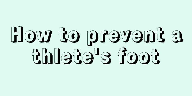How to prevent athlete's foot
