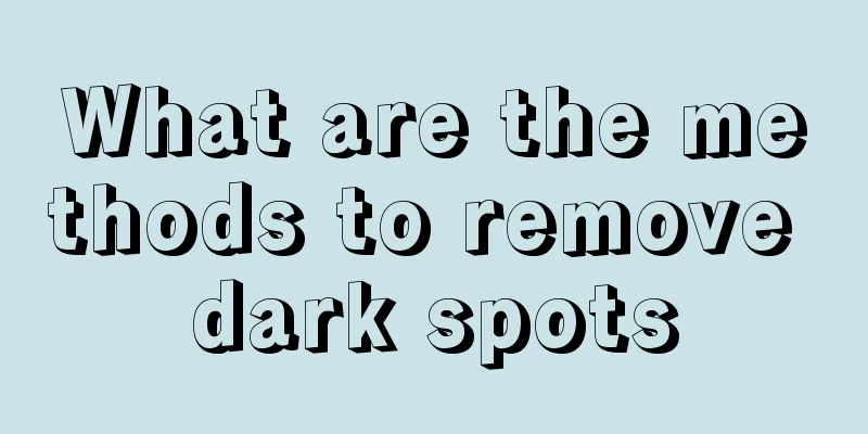 What are the methods to remove dark spots