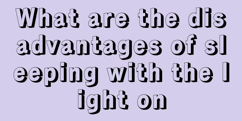 What are the disadvantages of sleeping with the light on