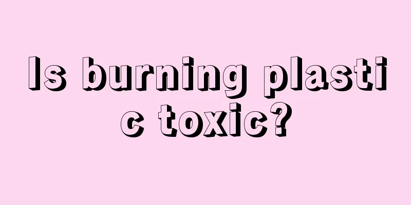 Is burning plastic toxic?