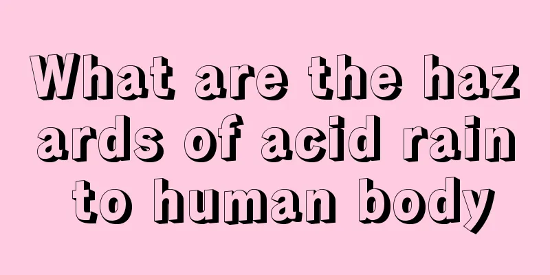 What are the hazards of acid rain to human body