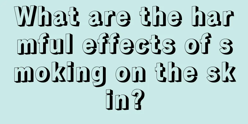 What are the harmful effects of smoking on the skin?