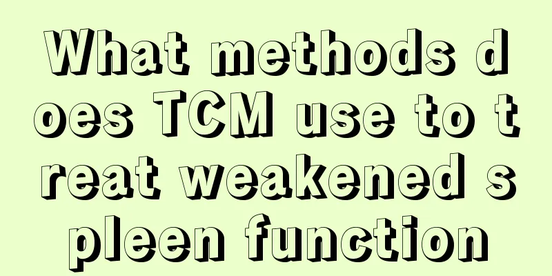 What methods does TCM use to treat weakened spleen function