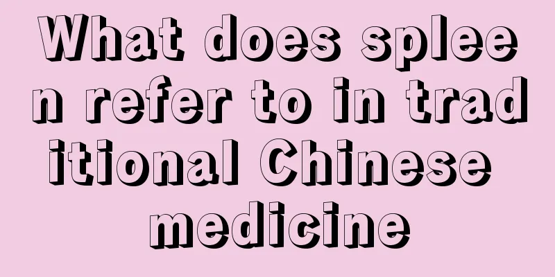 What does spleen refer to in traditional Chinese medicine
