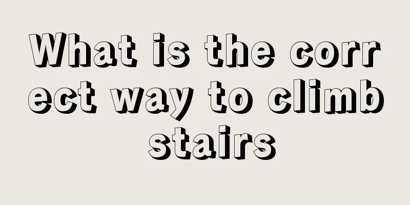 What is the correct way to climb stairs