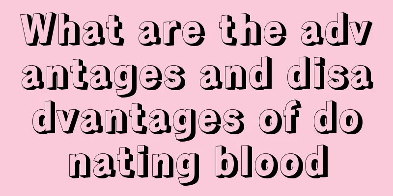 What are the advantages and disadvantages of donating blood