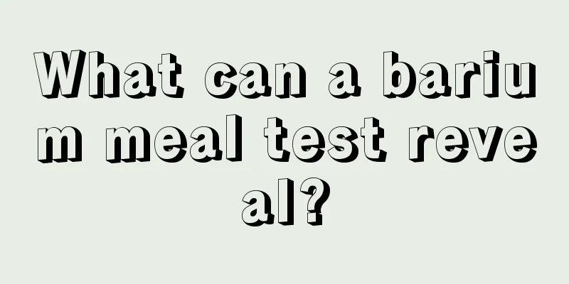 What can a barium meal test reveal?