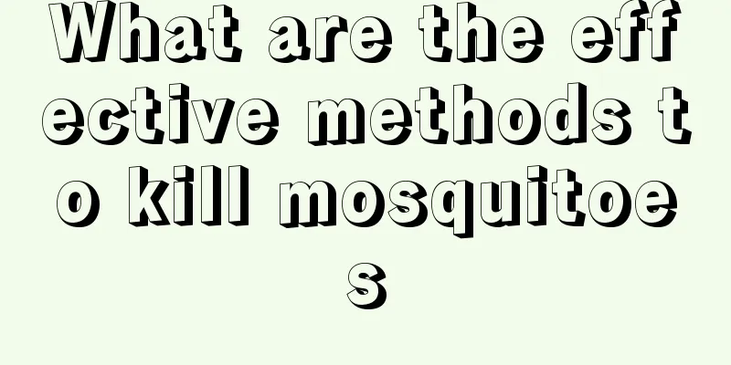 What are the effective methods to kill mosquitoes