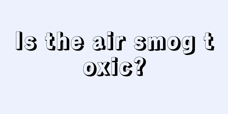 Is the air smog toxic?