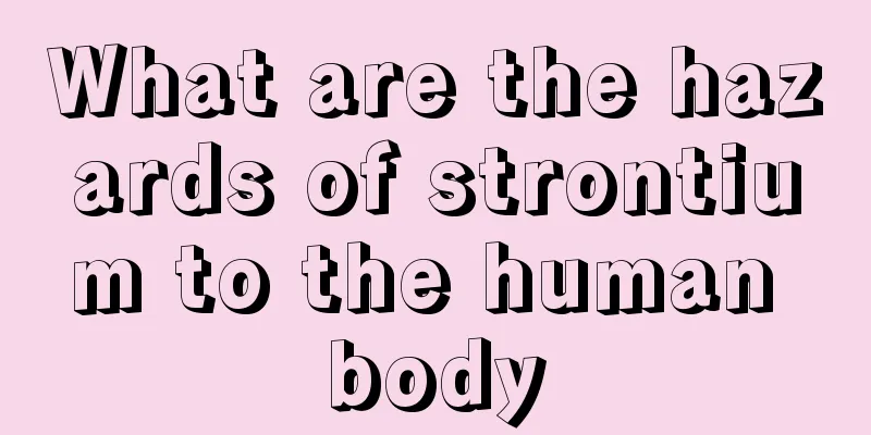 What are the hazards of strontium to the human body
