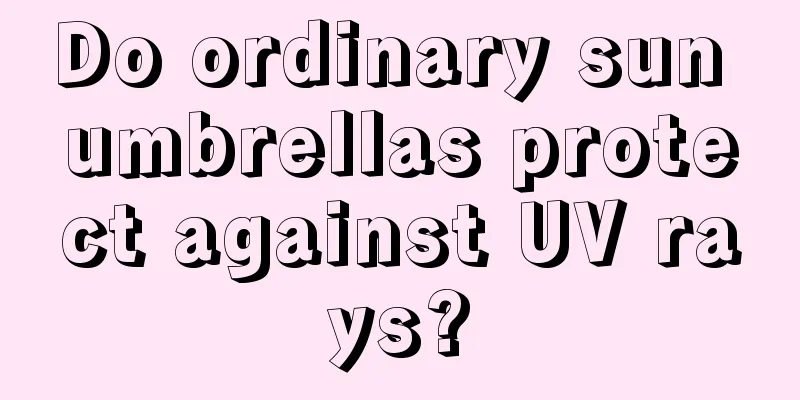 Do ordinary sun umbrellas protect against UV rays?